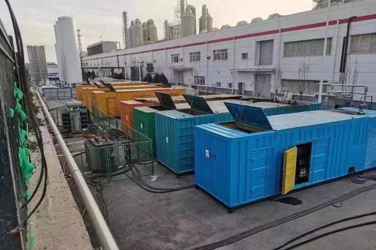 彭水发电机租赁施工现场